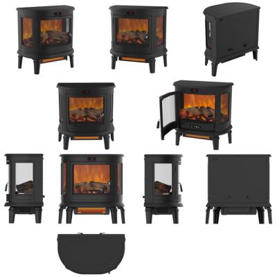 China 22 Inch Modern Luxury Custom Flame Fireplace Decor 3D Electric Stove Free Heating Electric Place for sale