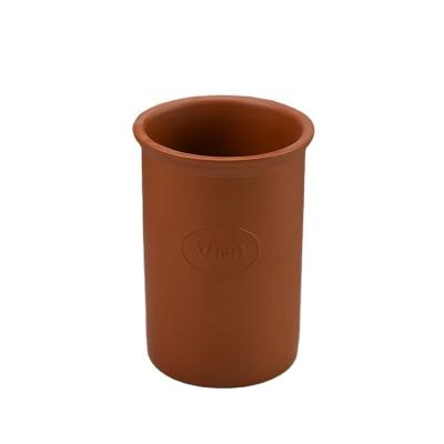 China Custom Viable Wholesale Custom Cooler Ceramic Logo Terracotta Wine Bottle Holder for sale