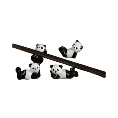 China Wholesale Custom Viable Shape Animal Panda Ceramic Wand Rest, Wand Holder for sale