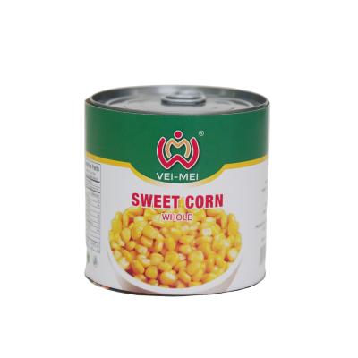 China 140g canned canned kernel sweet corn in 340g in tray for sale