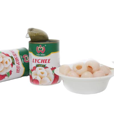 China Canned fruit lychee canned food in light syrup for sale