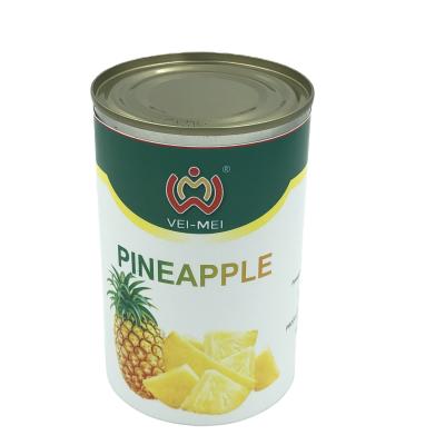 China Competitive price canned pineapple canned treats/canned pineapple chunk/canned pineapple chunks in light syrup for sale