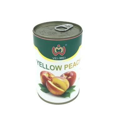 China Canned yellow peach in light syrup canned peach halves for sale