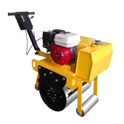 China Construction Material Shops China Good Quality Construction Machine 0.5 Ton Walk Behind Mini Road Roller Compactor for sale