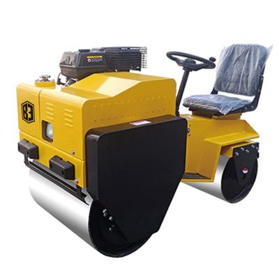 China Building Material Shops CE Ride-on Vibratory Double Drum Mini Road Roller Compactor Price for sale