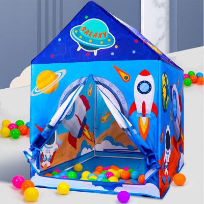 China Toy Kids Soft Toys Colorful Tent Indoor Outdoor Cartoon Design Space Rocket Tent Toys High Quality Children Play Tent House for sale