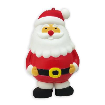 China Plastic Chirstmas Toys Jumbo Christmas Santa Claus Scented Super Slow Rising Squishy Soft Stress Reliever 14.5CM Kids Squeeze Toy Christmas Gift EXW for sale