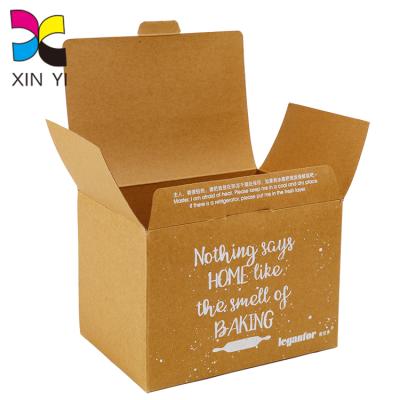 China Recycled Materials Recycled Brown Paper Box Ink Packaging White Kraft Paper Box With Window for sale