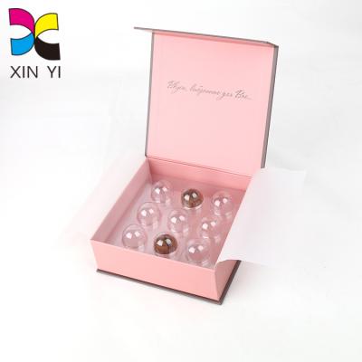 China Recycled Materials Lace Magnetic Box Package Magnet Paper Gift Boxes With Ribbon for sale