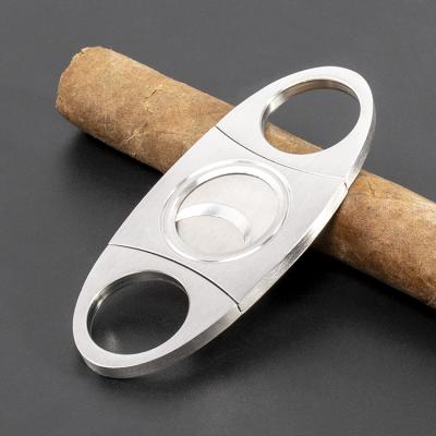 China Wholesale 420 Stainless Steel Cigar Cutter Scissors Accessories 56 Ring Gauge CM-012 for sale