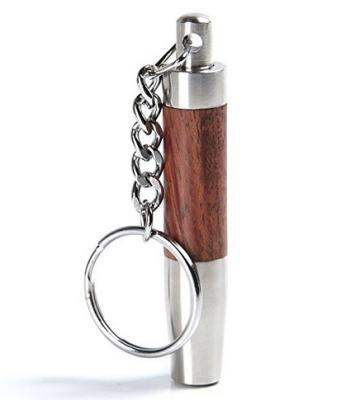 China 420J2 style wooden cigar punch cutter cigar accessories with with keryring CZ-114 for sale