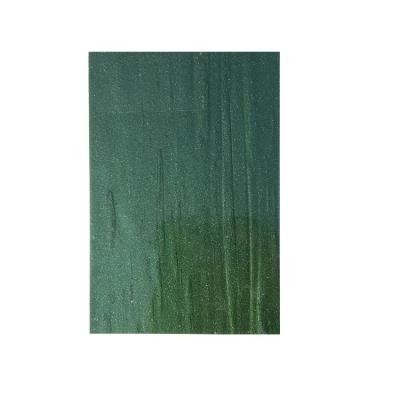 China Apartment New Style Green Soft Good Quality 3mm Art Stained Glass Sheet 2020 for sale