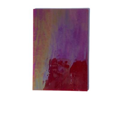 China Apartment Burgundy Opalescent Iridescent Red Stained Glass Sheet 359IR for sale