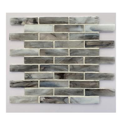 China Chinese Style Mosaic Tiles Colors Interior Wall Wholesale Glass Mixed Mosaic Tiles for sale