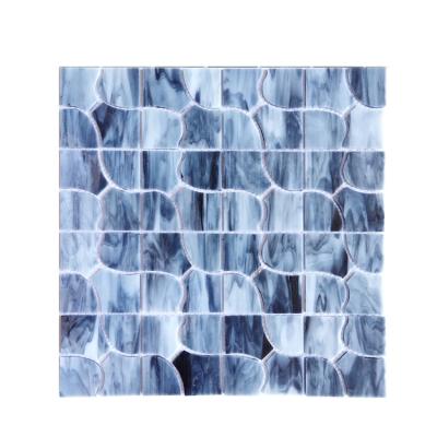 China High Quality Villa Wall And Floor Decoration 3mm Mixed Color Mottled Ice 70 for sale