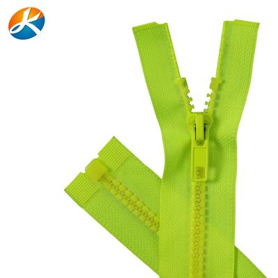 China Other no. resin fluorescent luminous luminous zipper tail closed zipper. 3 and no. 7 for down jacket home textile bags for sale