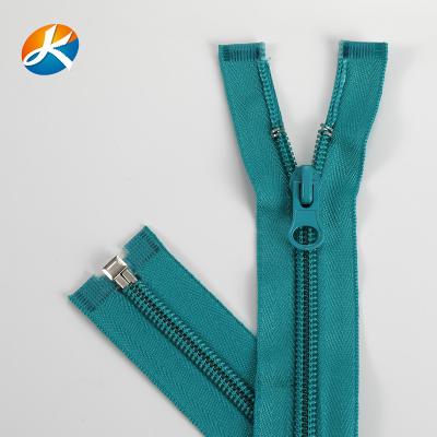 China Factory wholesale white nylon zipper home textile luggage zipper open end nickel free clothing zipper no. 3 and no. 7 for sale