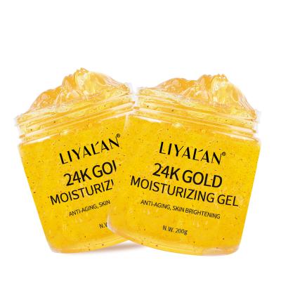 China Anti Wrinkle OEM ODM Private Label Face Skin Moisturizing Face Anti Aging Whitening 24k Gold Moisturizing Gel for sale