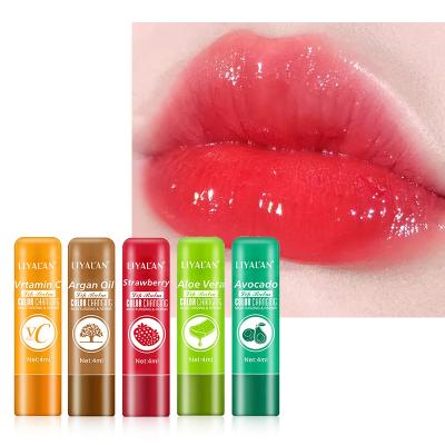 China Private Label Natural Lipbalm Waterproof Custom Moisturizing Vegan Aloe Vera Avocado Organic Fruit Lip Nourishing Lip Balm for sale