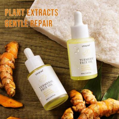 China Vegan Skin Revitalizer LIYALAN Turmeric Face Oil Natural Organic Skin Care Serum Anti Aging Acne Whitening Turmeric Face Oil for sale