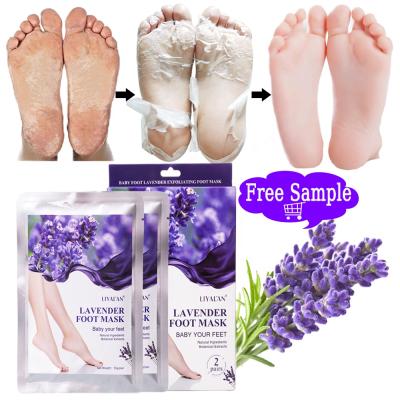 China Natural Foot Foot Peeling Skin Care Skin Mask Lavender Foot Mask Moisturizing Footmask Exfoliating Foot Mask for sale