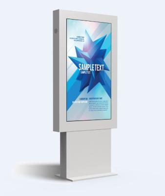 China IR 55 Inch Touch Screen LCD Kiosk IP55 IP65 Waterproof Outdoor Digital Signage Totem for sale