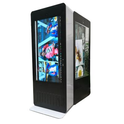 China 55 Inch Outdoor Mall Outdoor Advertis Show Kiosk Wireless Portable Touch Screen Totem LCD Digital Signage for sale