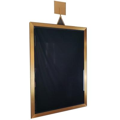 China Factory Touch Switch Luminous Fog Light Rectangle Led Bathroom Mirror Wall Led Living Room Mirror for sale