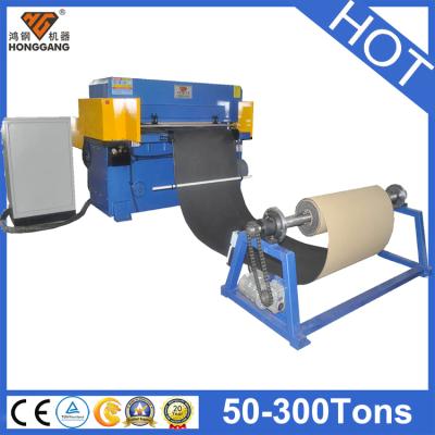 China Plastic Hydraulic Automatic Feeding Type Fabric / Leather Slitter Conveyor Belt for sale