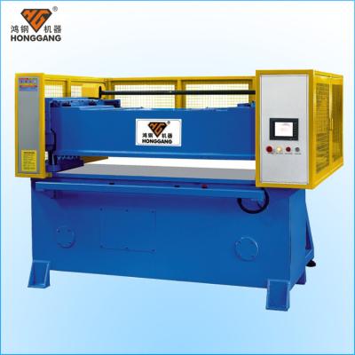 China Leather 40 Ton Hydraulic Recoil Head Fabric Leather Label Cutting Machine for sale