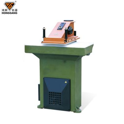 China shoe vamp swing arm cutting press/hydraulic rocker leather cutting machine for sale