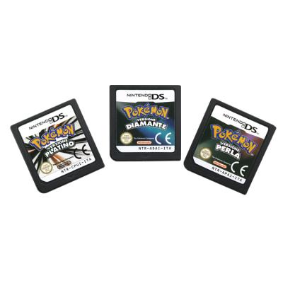 China ABS Save Good Quality Progress Version Pal Universal Italian Video Game Italian Card For Pokemon Versione Platino for sale