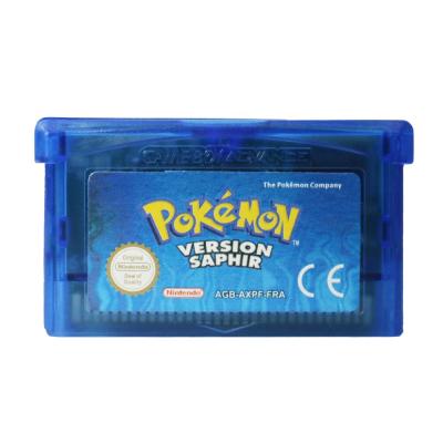 China ENG Version Pokemon Sapphire For Nintendo Game Boy Advance Pokemon Game GBA IF-G001 for sale