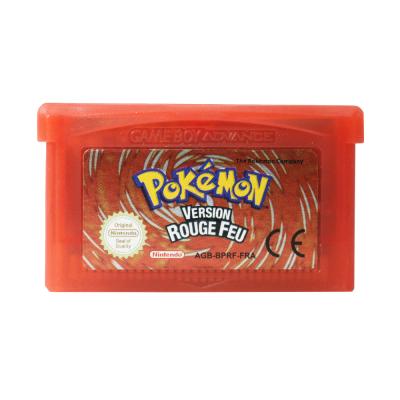 China FRA Version Multifunctional Pokemon Fire Red For Nintendo Game Boy Advance Pokemon GBA Game for sale