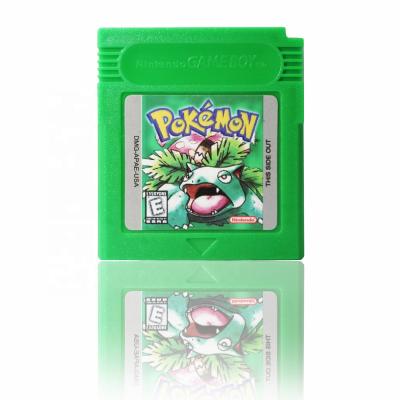 China ABS Pokemon USA Video Game Cards: Green Version for Game Boy Color GBC Games for sale