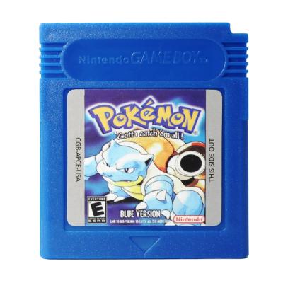 China Plastic USA ABS Pokemon Video Game Cards: Blue Version for Game Boy Color GBC Games for sale