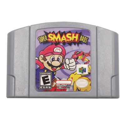 China In Stock US NTSC Version Super Smash Bros Video Game For GAME N64 Mario Bros Games IF-N64001 for sale