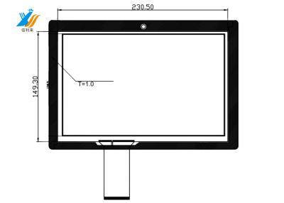 중국 사용자 정의 가능한 USB 용량 터치 패널 10.1 인치 리눅스 운영 체제 판매용