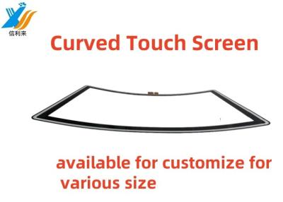 China Customize Multi touch projected capacitive (PCAP) Curved Touch Screen panel waterproof oilproof Anti-UV AR AF AG pen touch LCD Display Monitor for commerical display Amusement machines games jukeboxes for sale