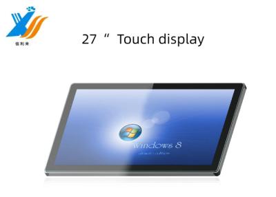 China 27 inch multi touch projected capacitive (PCAP) touch screen monitor Customize waterproof oilproof Anti-UV AR AG AF lcd display led monitor Windows Android VGA HDMI for tablet pc industrial education for sale