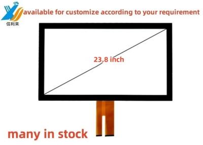 China 23.8 Inch Multi touch USB projected capacitive (PCAP) GG GFF touch screen panel AR AG AF waterproof oilproof pen touch lcd display led monitor customized for industrial medical education vending for sale