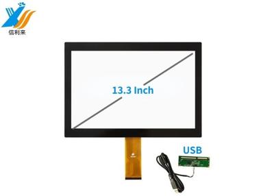 China 13.3'' Industrial Multi Touch Screen Panel met USB en IIC Interface G+G structuur Te koop