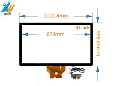 China 43 Inch 10 Point Capacitive Touch Screen Display USB Interface G+G Structure for sale