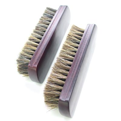 China Yangzhou Senxinglan Easy Clean Premium Brush Horse Hair Shoe Brush For Shoe Cleaning for sale