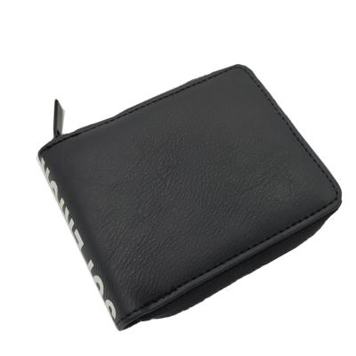 China Best Selling Waterproof Men's PU Leather Zipper Wallet With Coin Pocket for sale