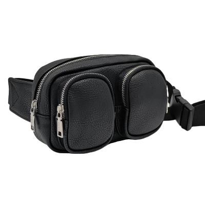 China Water Proof Men Fanny Pack Chest Bag Waist Bag, Hot Selling Custom PU 300pcs Unisex Waterproof Leather Bum Bag Fanshion Running Sport 2021 for sale