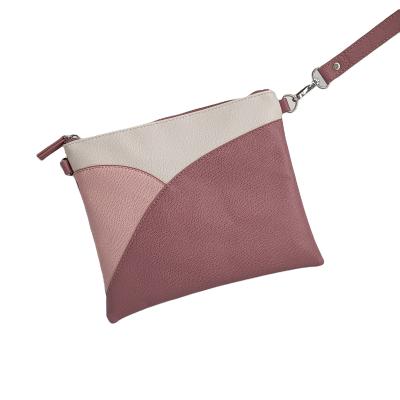 China 2021 Fashion Shoulder Bag Fashion PU Leather Makeup Clutch Bag Elegant Custom Cosmetic Bag Women Daily OEM Grain Accept Customized Logo for sale