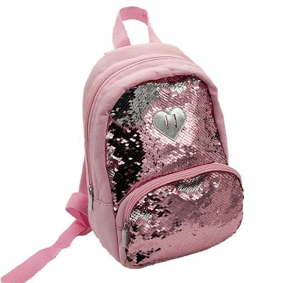 China 2020 Fashion Women Colorful Sequin Reversible Backpack Bag OEM Accept Logo Fashion Zipper Cotton Customer Customized OEM 20*28.5*10CM 300pcs for sale