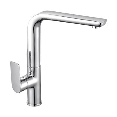 China Thermostatic CUPC Approvalled Modern Solid Brass Kitchen Faucets Double Hot And Cold Chrome Handles Faucets for sale