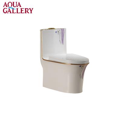 China Double-Flow Newcomer Fancy Toilet Floor One-Piece Commode for sale